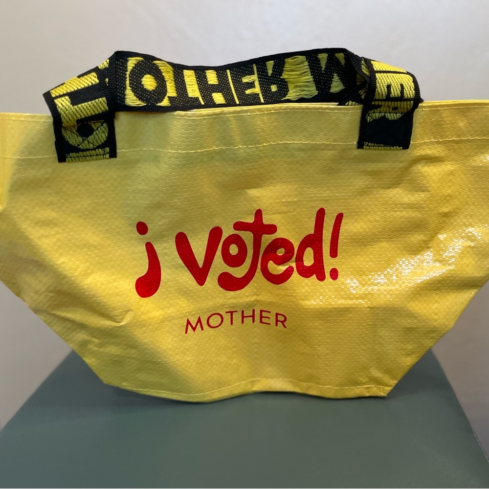 MOTHER Yellow 'I Voted!' Tote Bag